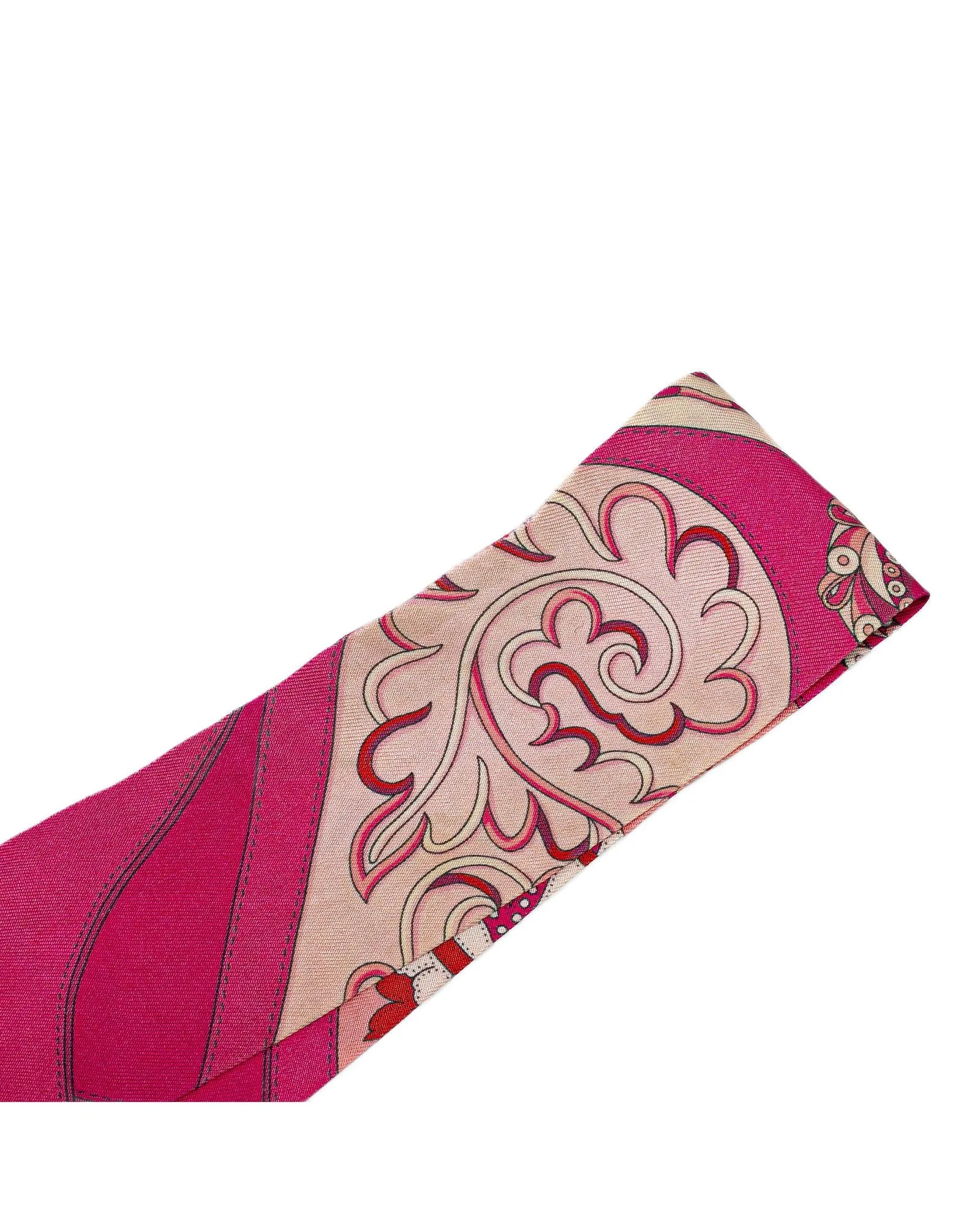 Amazon Festival Twilly Silk Scarf with Print