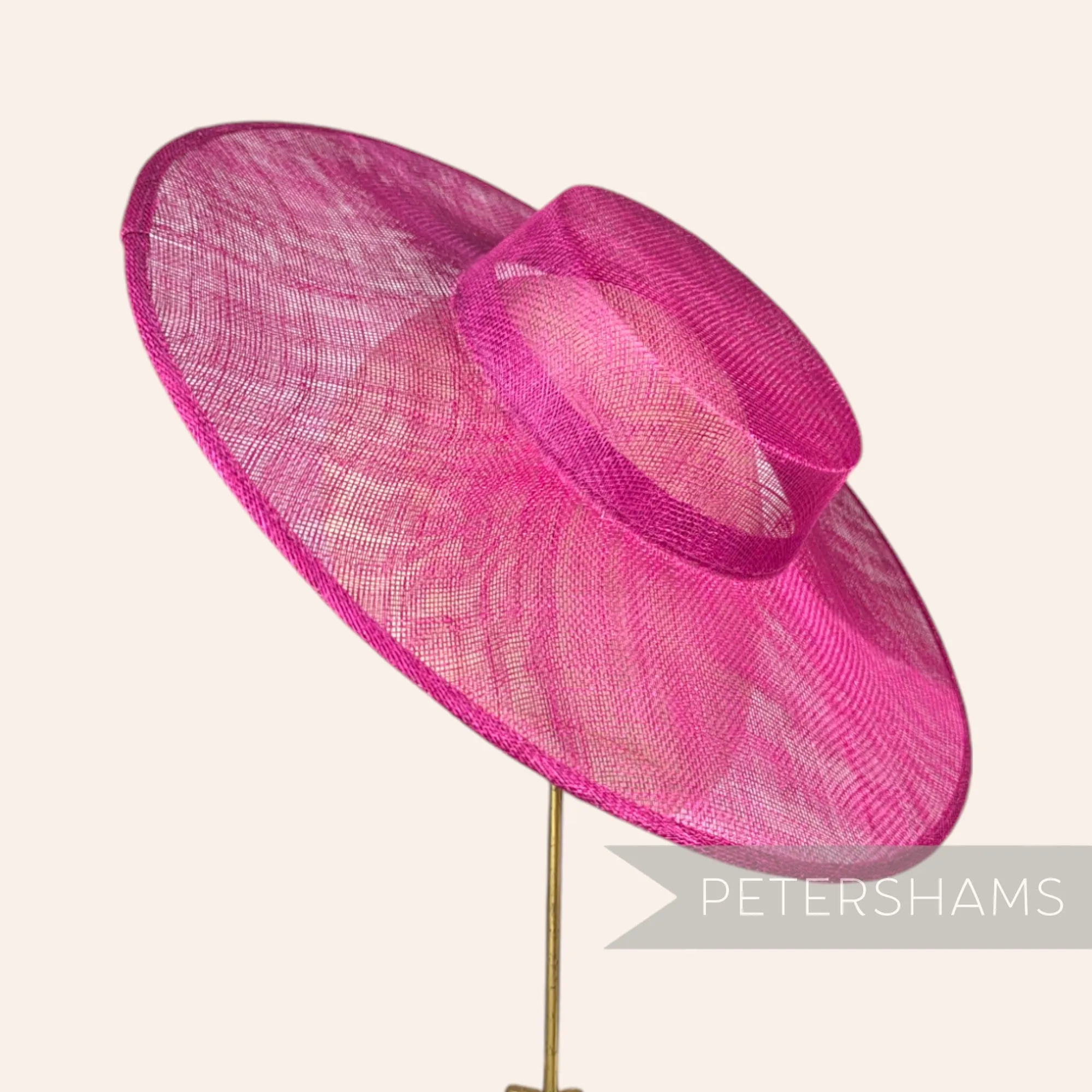 Large Brim Sinamay Boater Fascinator Hat Base