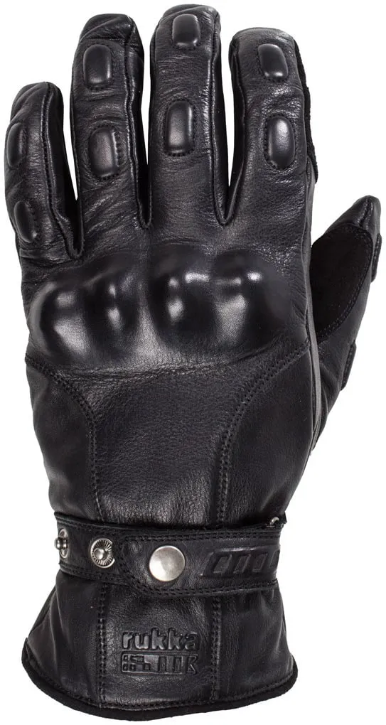 Leather motorcycle gloves Rukka Minot, black
